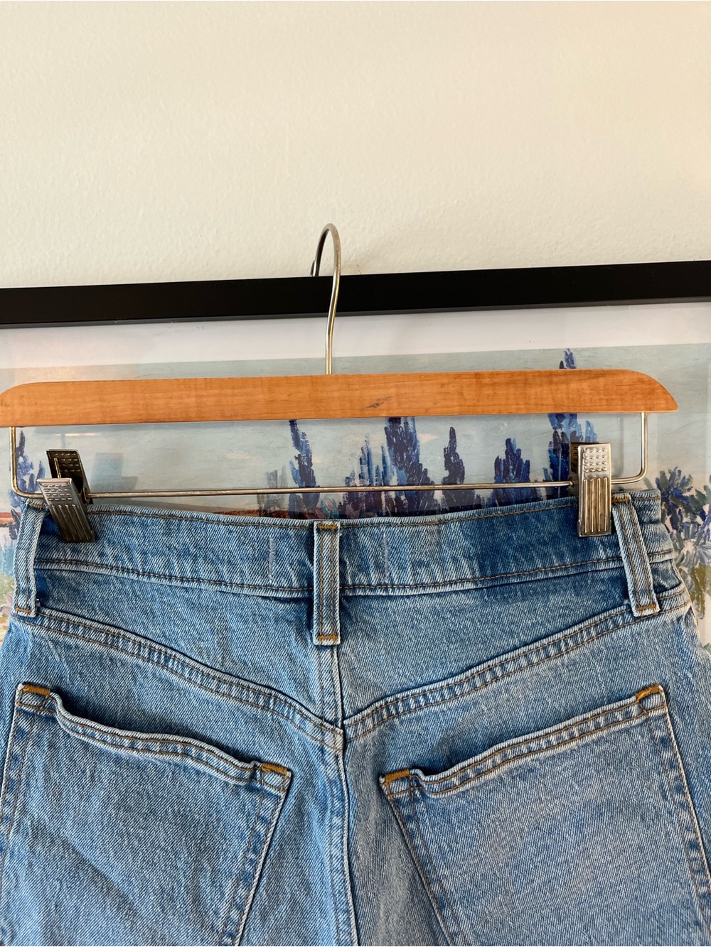 Abercrombie & Fitch 90s Relaxed Cutoff Shorts High Rise Denim Size 2/26 - Picture 5 of 6